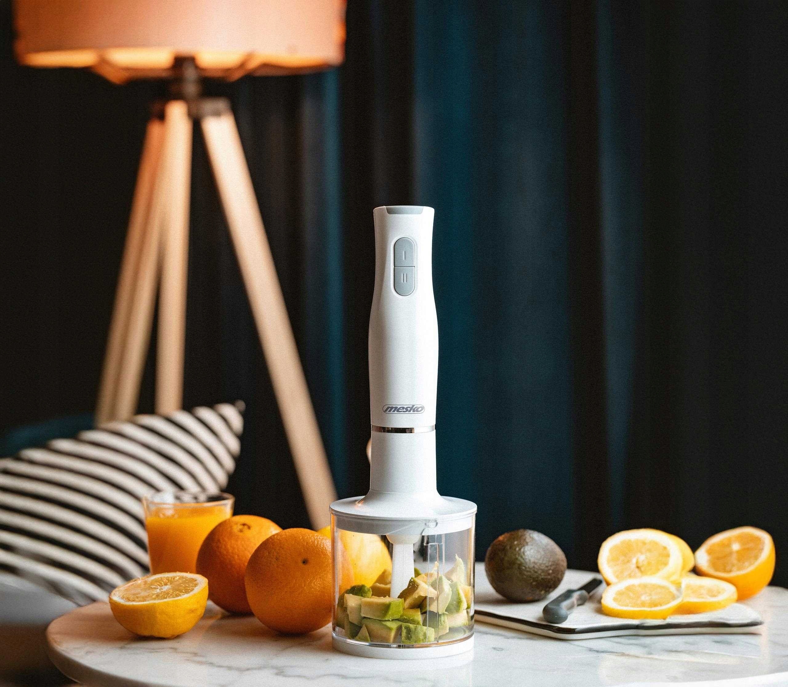 POWERFUL HAND BLENDER MULTIFUNCTIONAL STEEL BLADES WHISK SHREDDER Brand Mesko