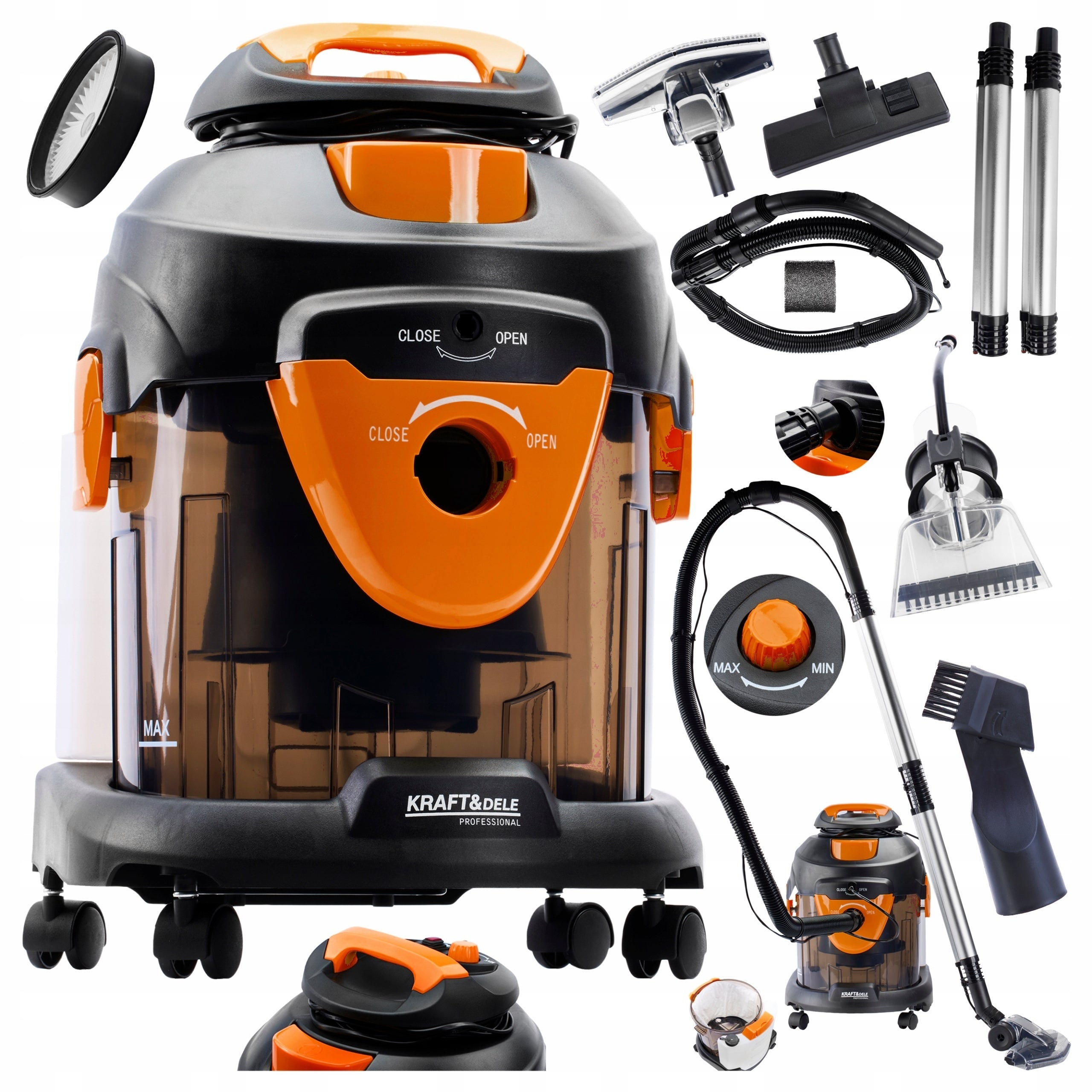 POWERFUL INDUSTRIAL VACUUM CLEANER DRY WET CARPET WASH FUNCTION 2200eW KD482