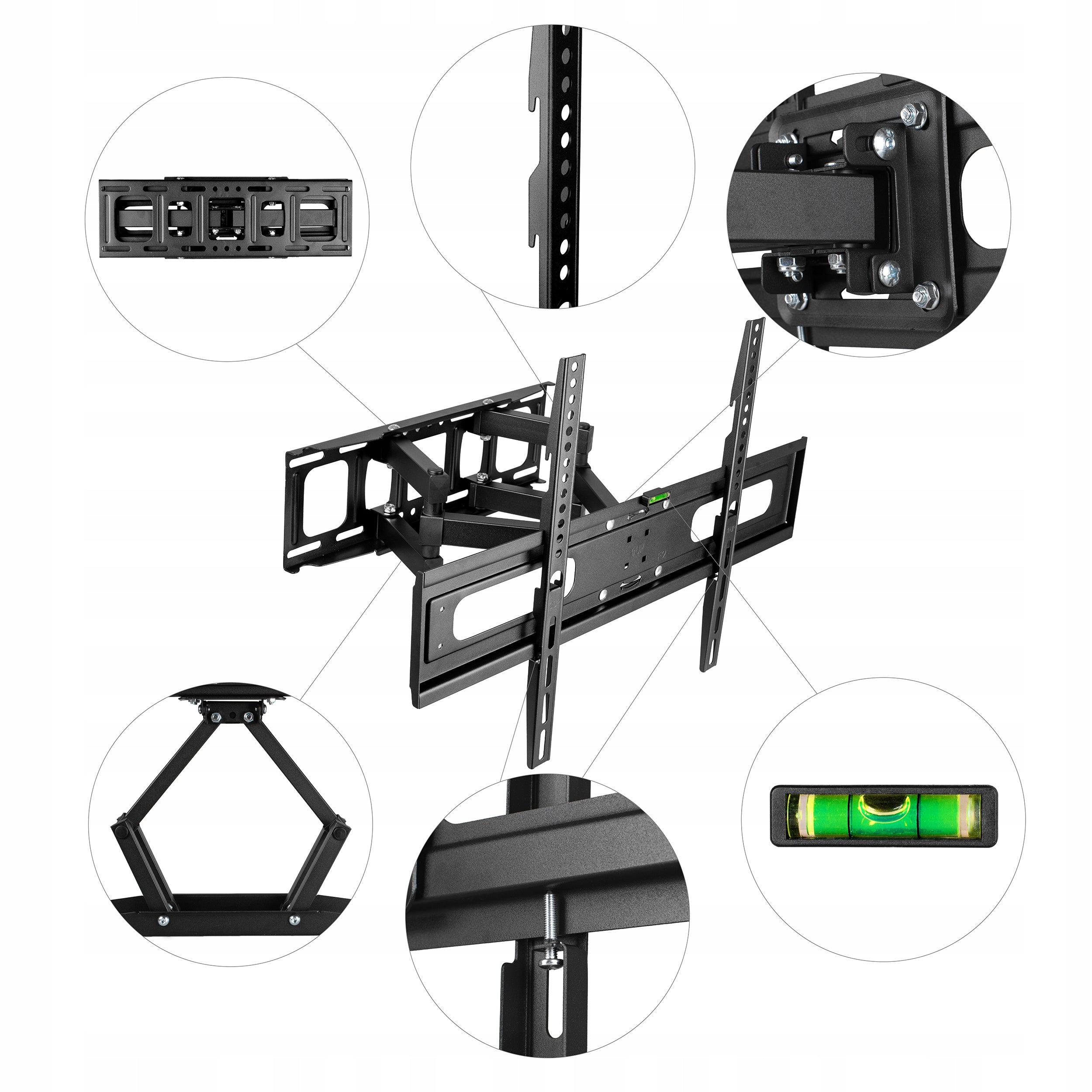 POWERFUL LCD TV MOUNT LED WALL MOUNTED TV HANGER 32-85 CALI Packaging status original