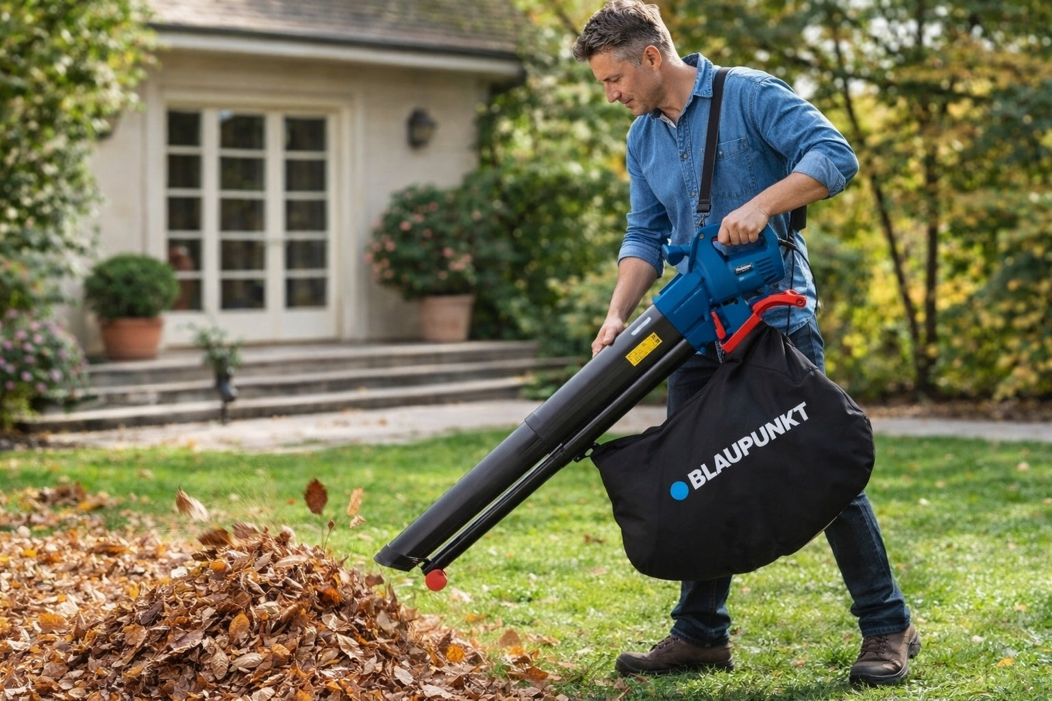 POWERFUL LEAF VACUUM CLEANER 3IN1 3500W BV4010 BLOWER SHREDDER 270KMH Shredding option grinding option