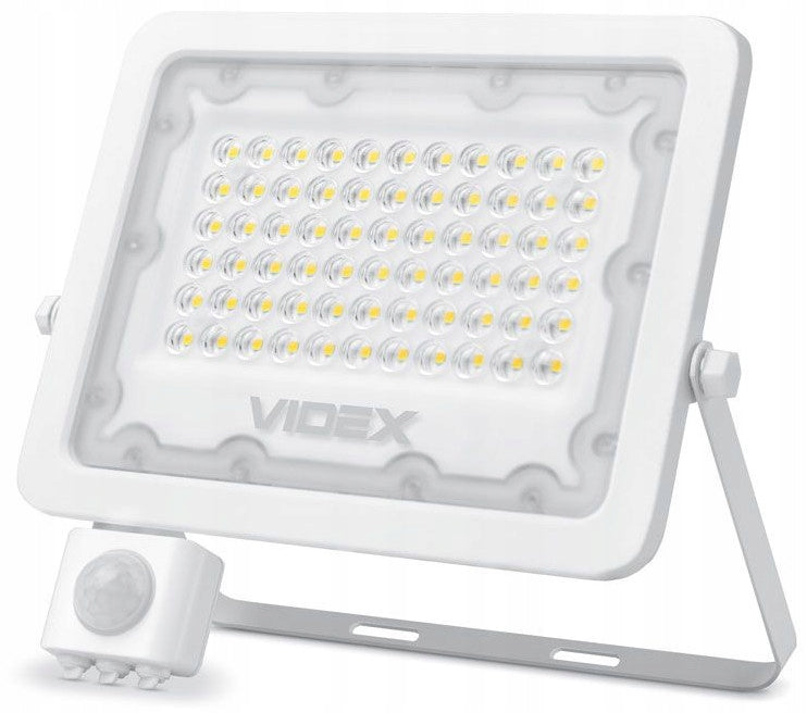 POWERFUL Outdoor lamp HALOGEN FLOODLIGHT VIDEX 50W motion sensor dusk Color white