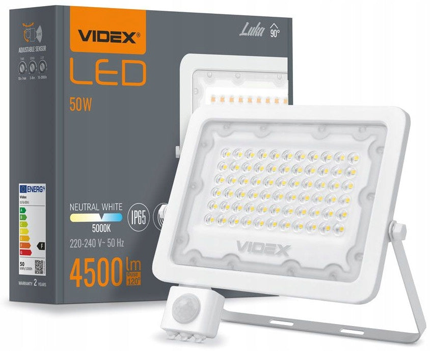 POWERFUL Outdoor lamp HALOGEN FLOODLIGHT VIDEX 50W motion sensor dusk