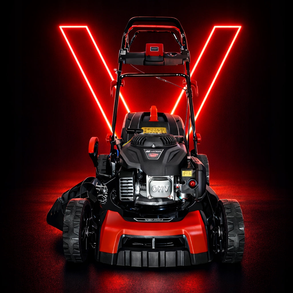 POWERFUL PETROL MOWER WITH DRIVE 53CM ENGINE LONCIN 196CC NEW MODEL 9IN1 Manufacturer code KOSIARKA SPALINOWA PM53- 196LC 2025