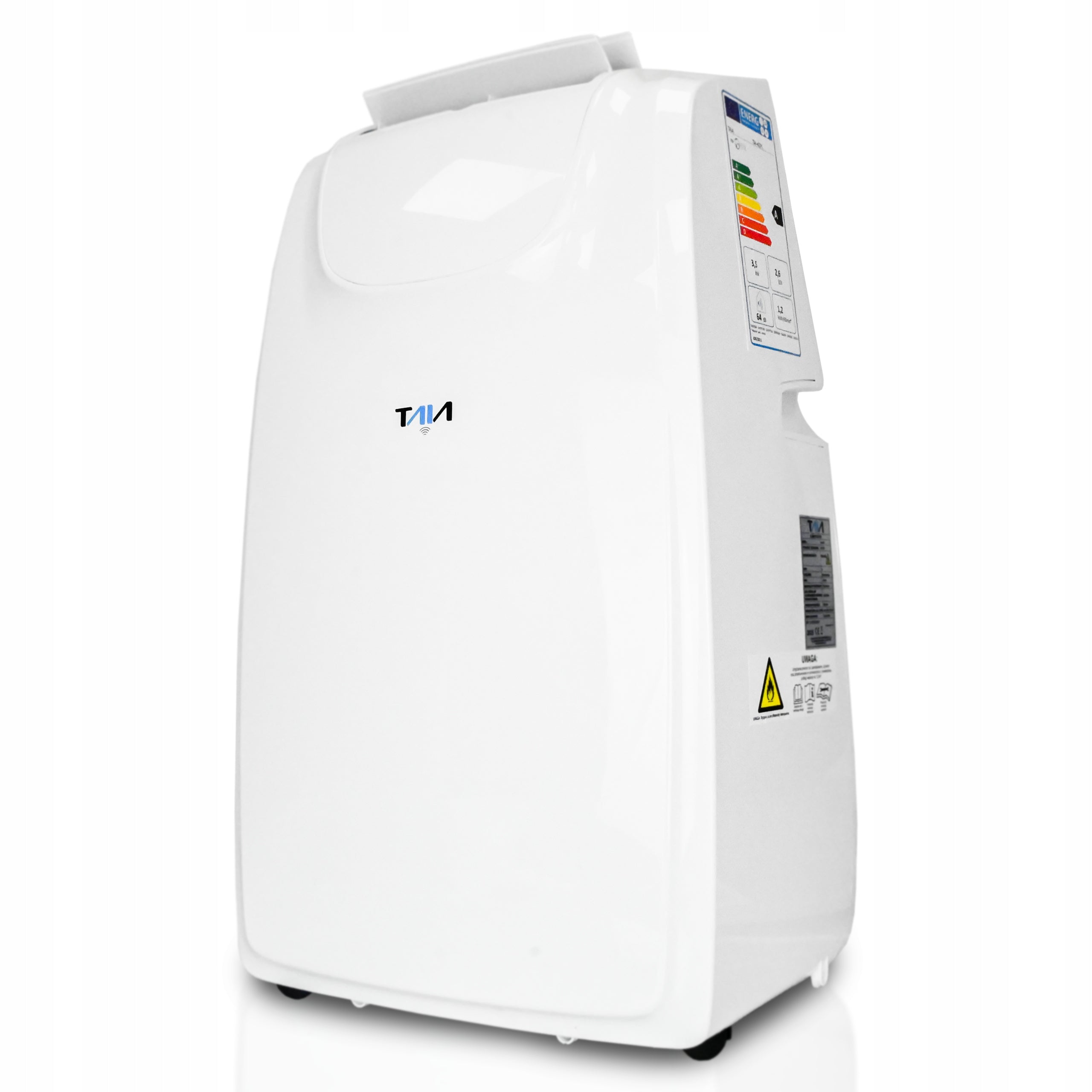 POWERFUL PORTABLE AIR CONDITIONER WIFI 3,52 kW DEHUMIDIFIER 58 l/h 9IN1 +SEAL Cooling power 3520 W