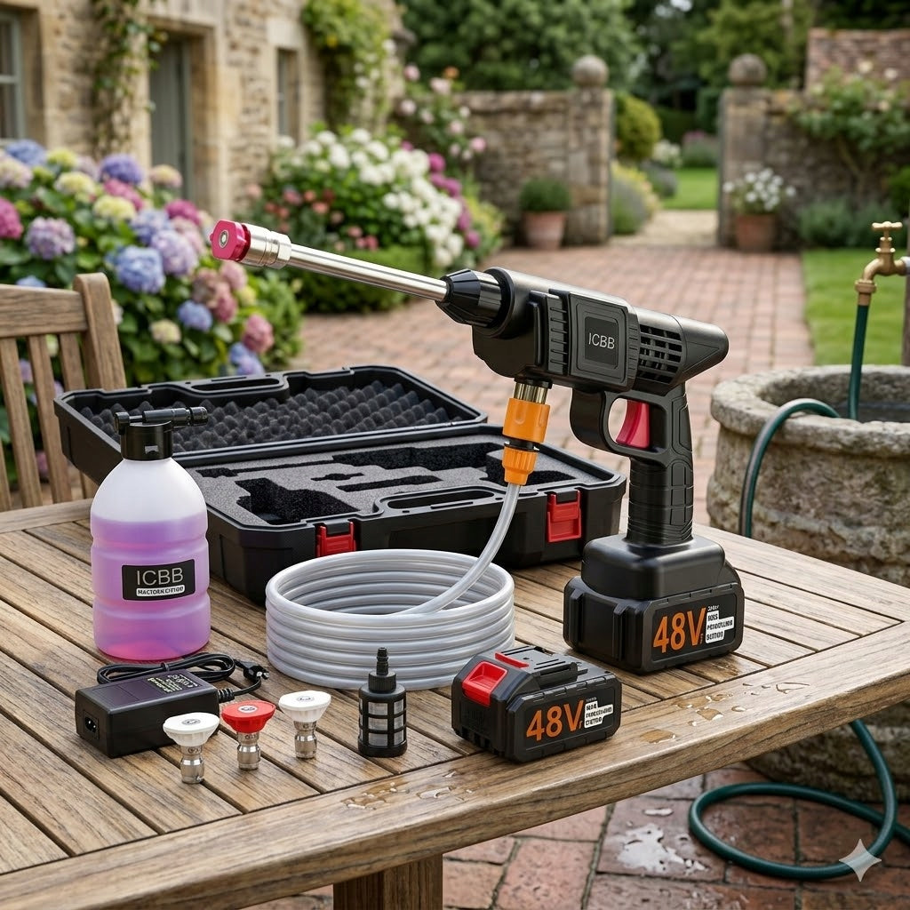 POWERFUL PRESSURE WASHER Cordless 48V 2x Aku SET Foamer Suitcase Brand no brand