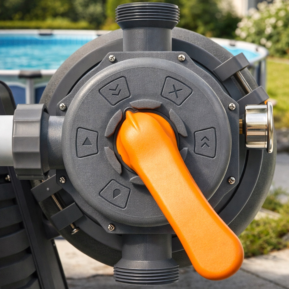 POWERFUL SAND PUMP FOR POOL FILTERING FOR FILTER BALLS HOSES 8705L/h Product weight with unit packaging 18.1 kg