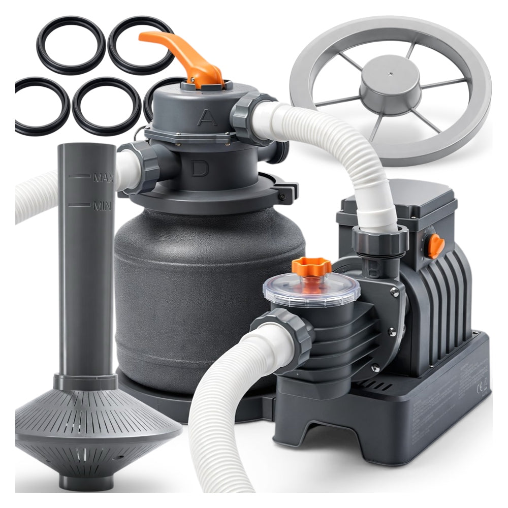 POWERFUL SAND PUMP FOR POOL FILTERING FOR FILTER BALLS HOSES 8705L/h