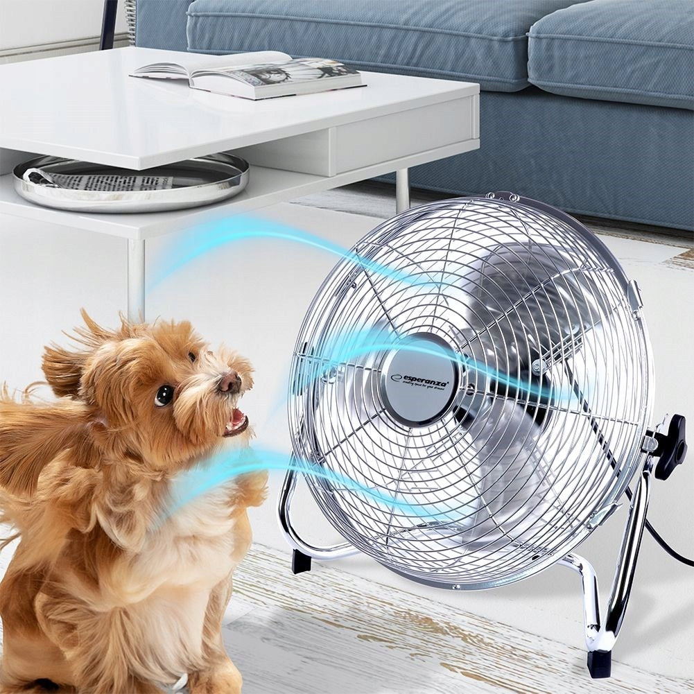 POWERFUL STANDING FAN FLOOR FAN AIR CIRCULATOR ADJUSTABLE Power supply mains