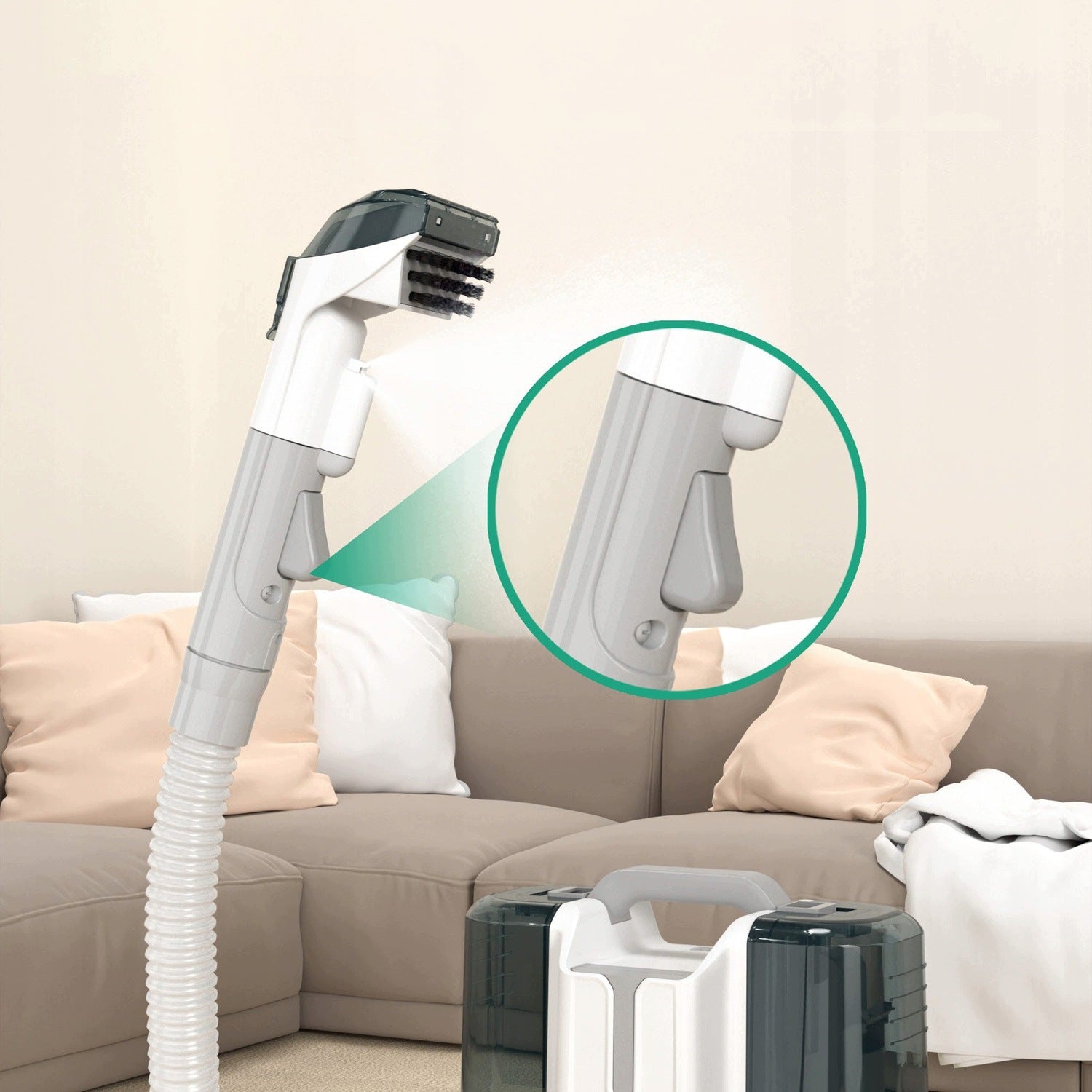 POWERFUL VACUUM CLEANER CARPET FABRIC CLEANING MACHINE 11 KPA 450W +6 HEADS Manufacturer code NAR/PIO/01#CZA