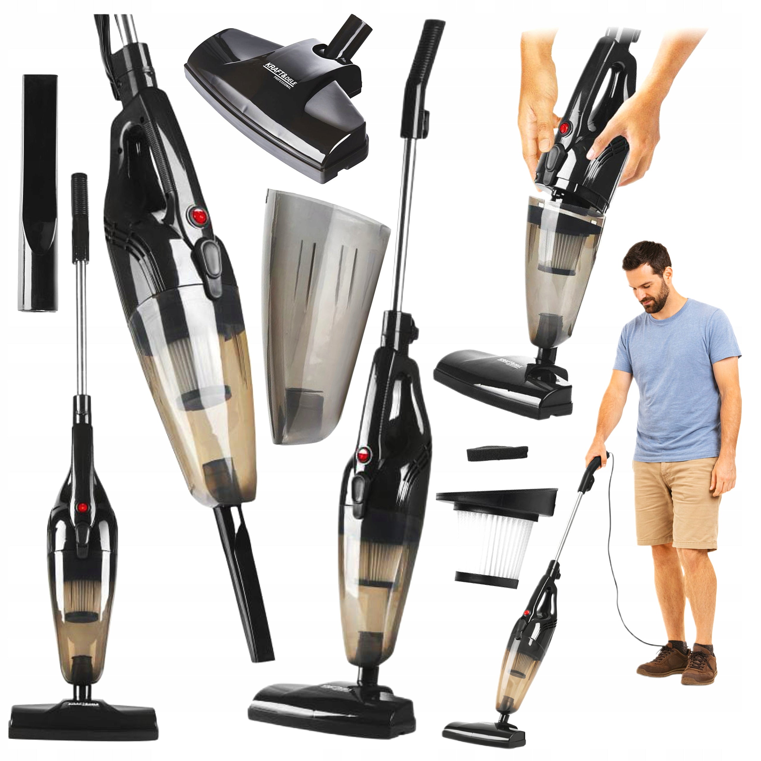 POWERFUL VERTICAL HANDHELD CORDLESS VACUUM CLEANER 3IN1 LIGHTWEIGHT + TIPS