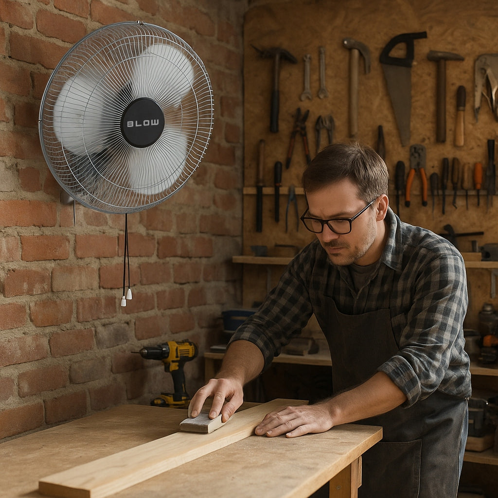 POWERFUL WALL FAN 220W 50CM CIRCULATOR QUIET Model WENTYLATOR ŚCIENNY 50cm 220W WIATRAK CYRKULATOR