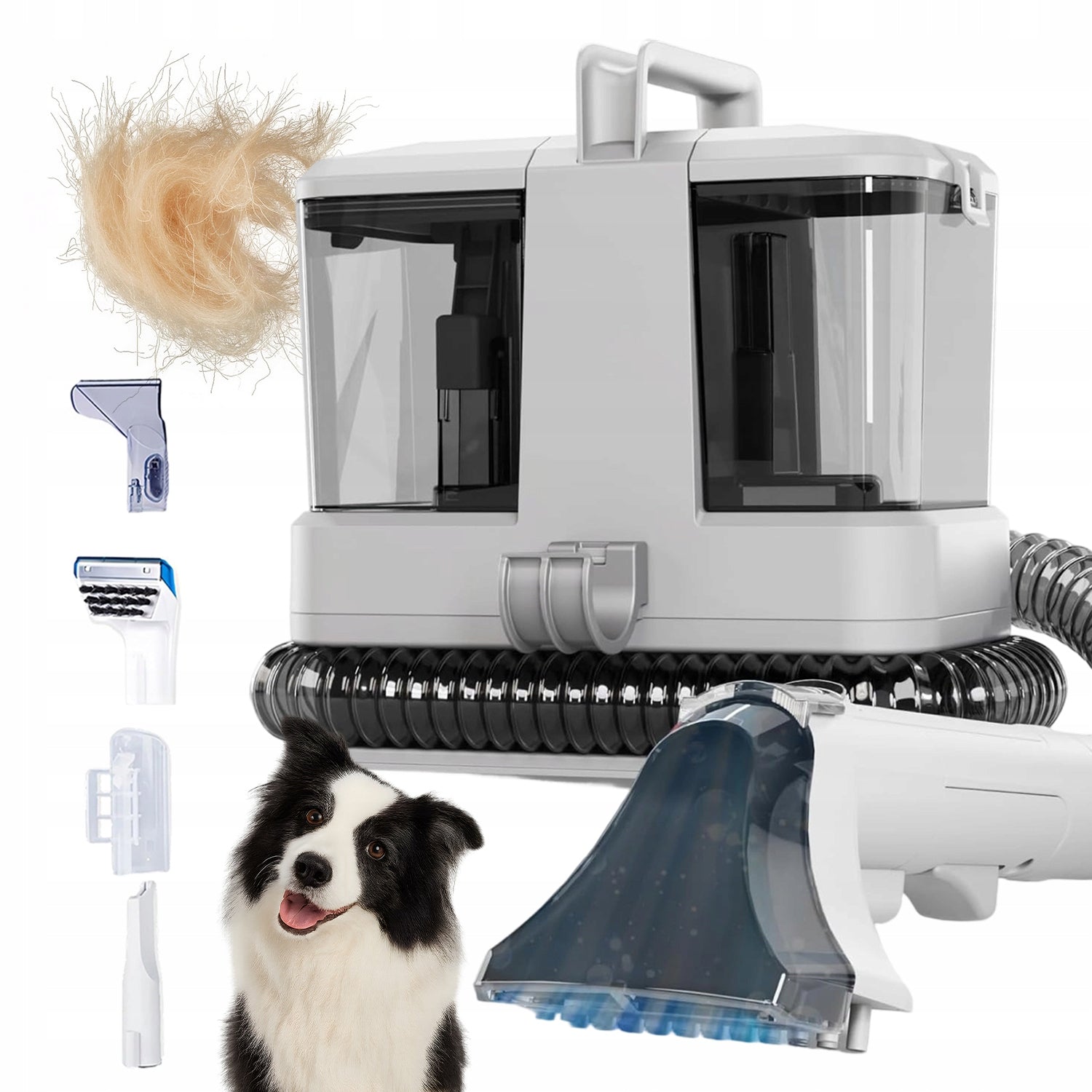POWERFUL WET DRY CLEANING VACUUM CLEANER FOR CARPETS WITH 4 CLEANING HEADS