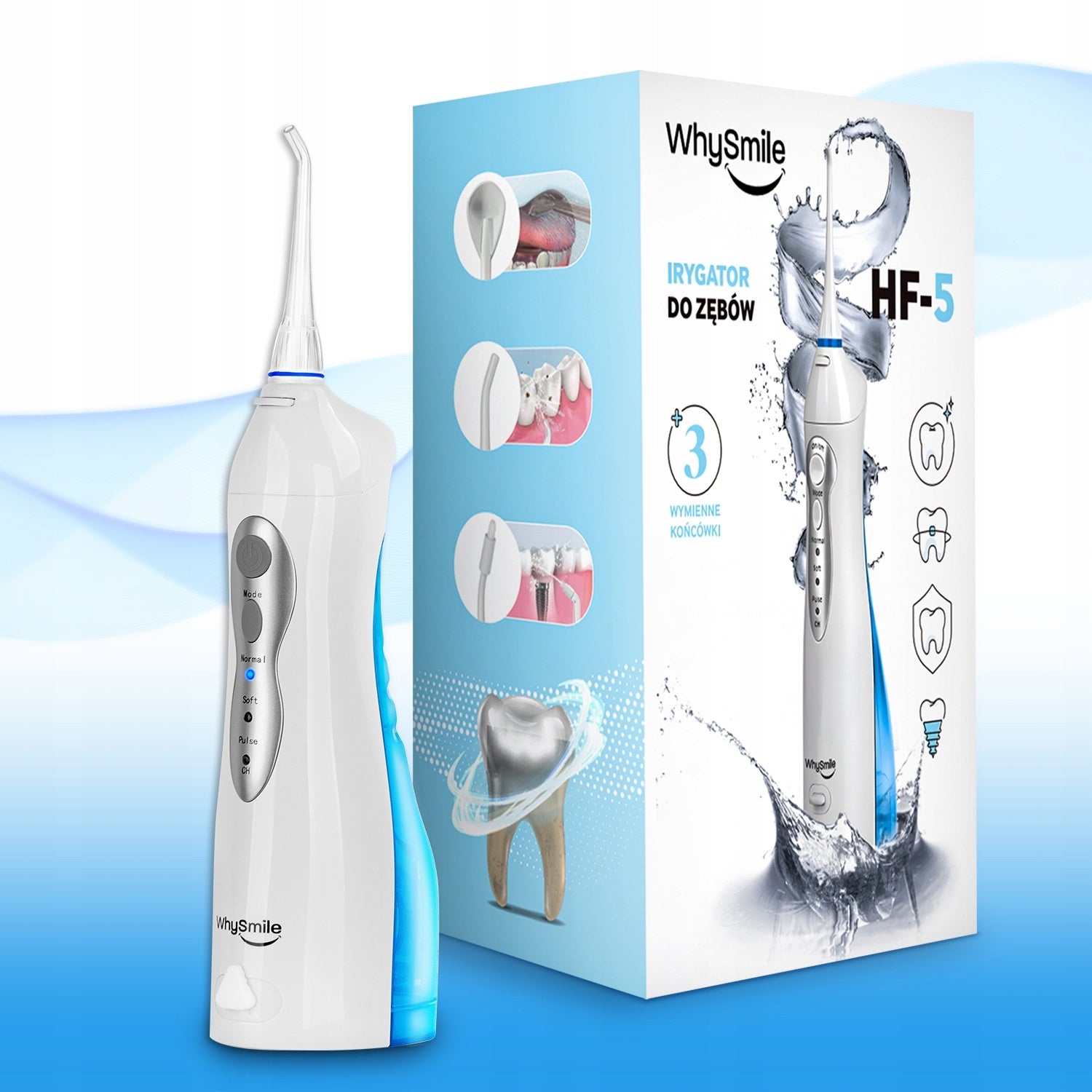 POWERFUL Wireless Oral Dental IRRIGATOR for Teeth 4x TIPS Brand Renew Force