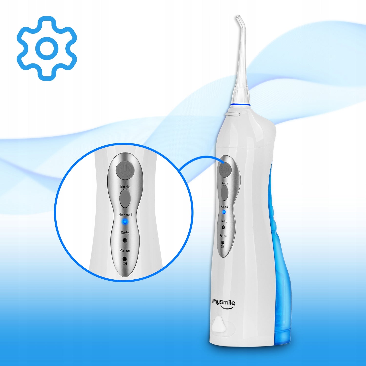 POWERFUL Wireless Oral Dental IRRIGATOR for Teeth 4x TIPS Color white