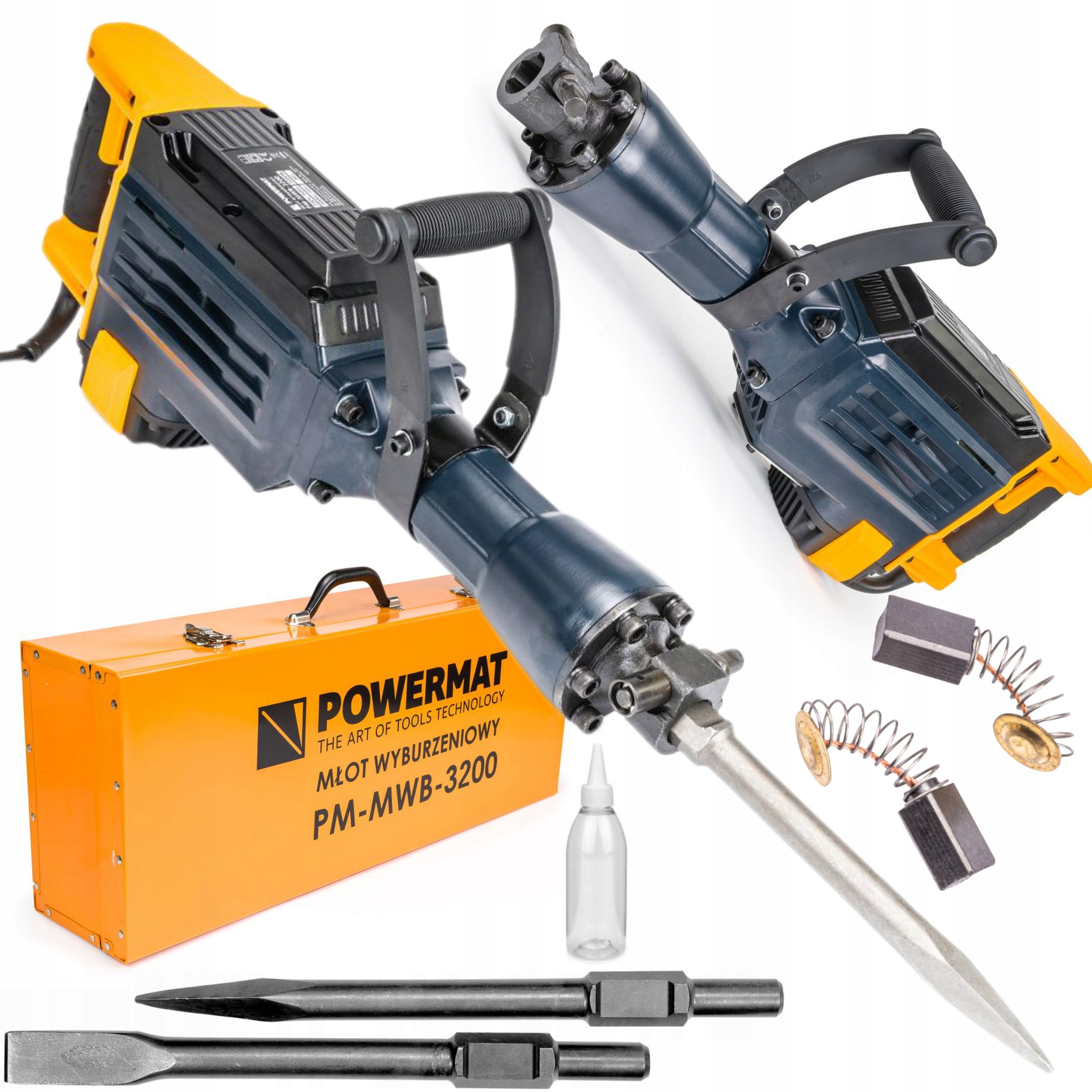 POWERMAT DEMOLITION IMPACT HAMMER HEX SDS 3200W 50J SUITCASE PM-MWB-3200