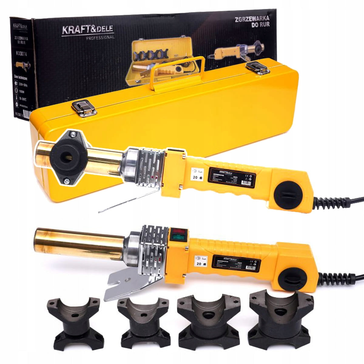 PP PVC PIPE WELDING MACHINE 1950W 230V/50Hz SUITCASE + DIES 16-32mm