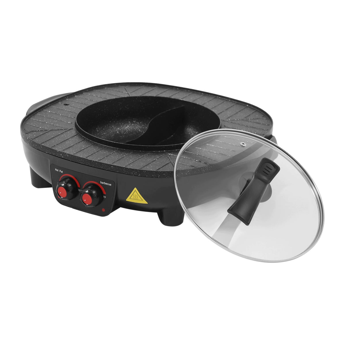 PRACTICAL ELECTRIC GRILL HOT POT, 49X42X12CM, 2000W, 3L, 26CM, 5-6P Brand no brand