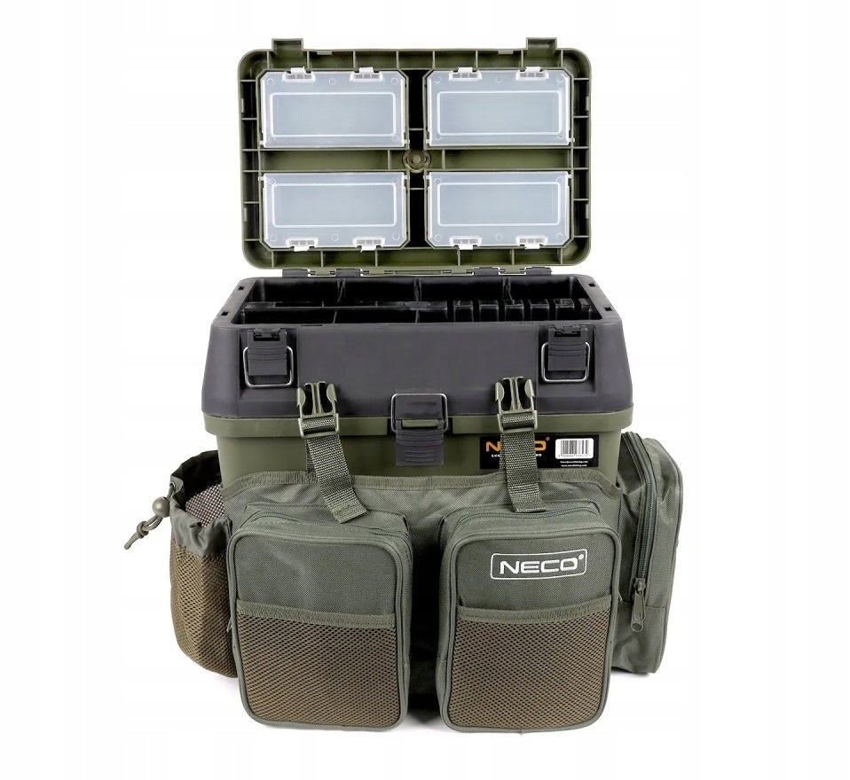 PRACTICAL FISHING SEAT WITH BACKPACK NECO Model 91500