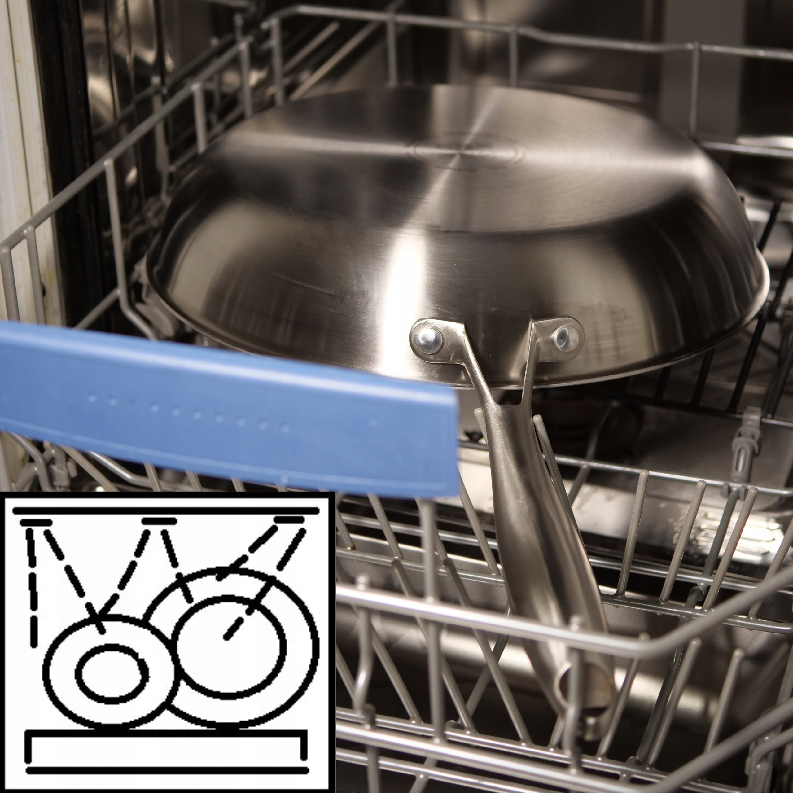 PRACTICAL SET OF PANS 20,24,28cm GASTRONOMIC GAS INDUCTION DISHWASHER Manufacturer code ZESTAW PATELNI ZE STALI NIERDZEWNEJ GASTRO 3x