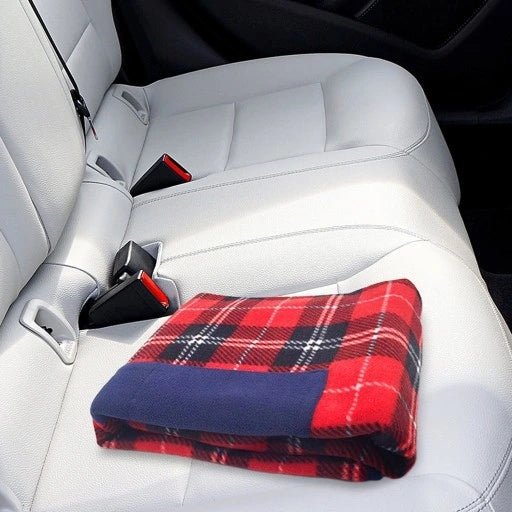 PRACTICAL TRAVEL HEATING BLANKET - POWER SUPPLY WITH POWERBANK OR USB 5V Packaging status original