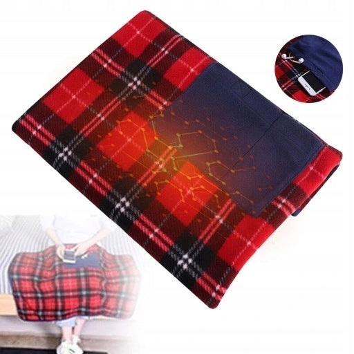 PRACTICAL TRAVEL HEATING BLANKET - POWER SUPPLY WITH POWERBANK OR USB 5V