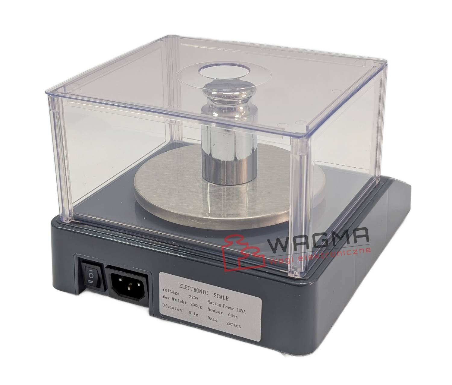PRECISE LABORATORY JEWELER SCALE 2000g / 0,1g + WEIGHT Power supply mains