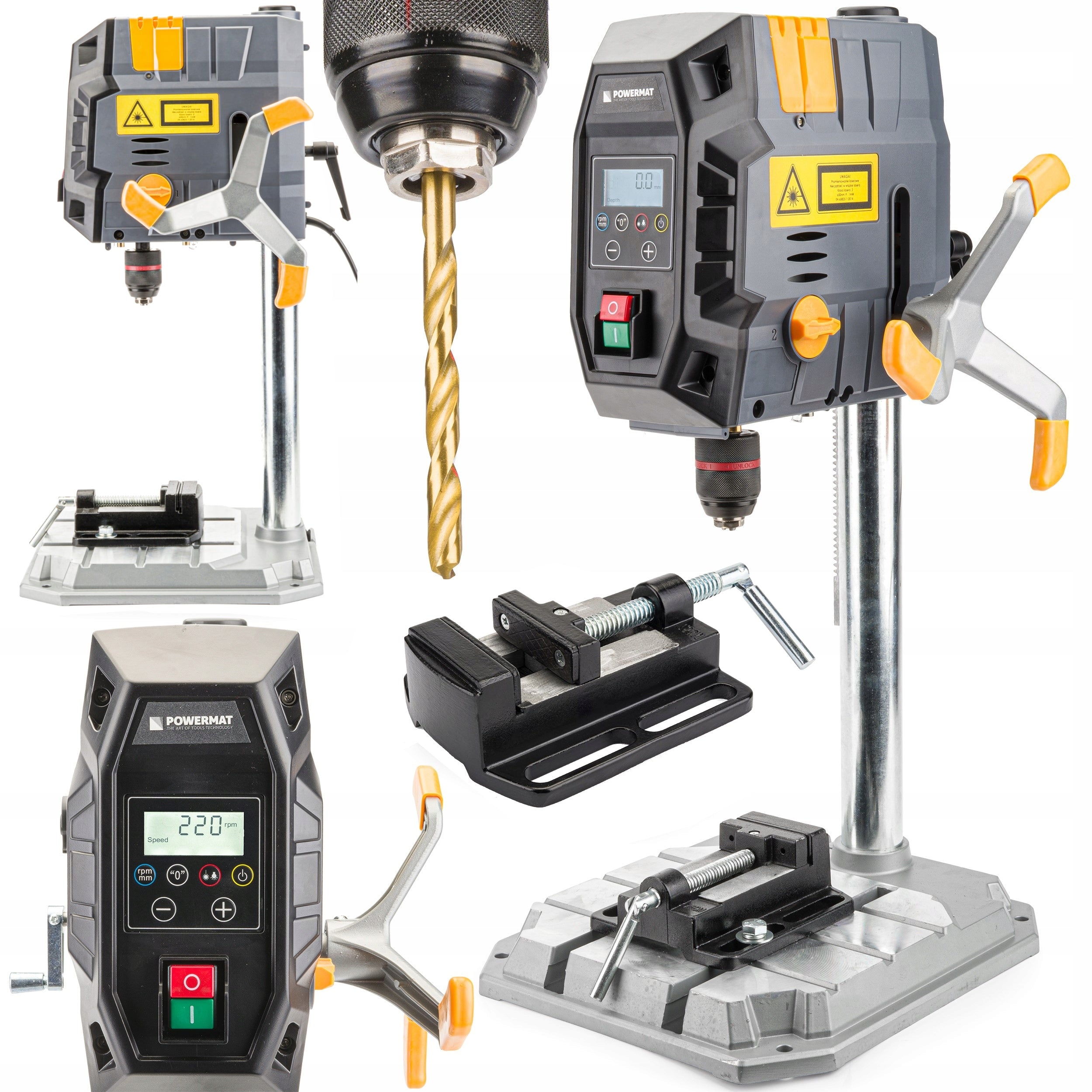 PRECISION COLUMN TABLE DRILL LASER 1000W 230V/50Hz + LCD PM0917 Manufacturer code PM-WS-1000M