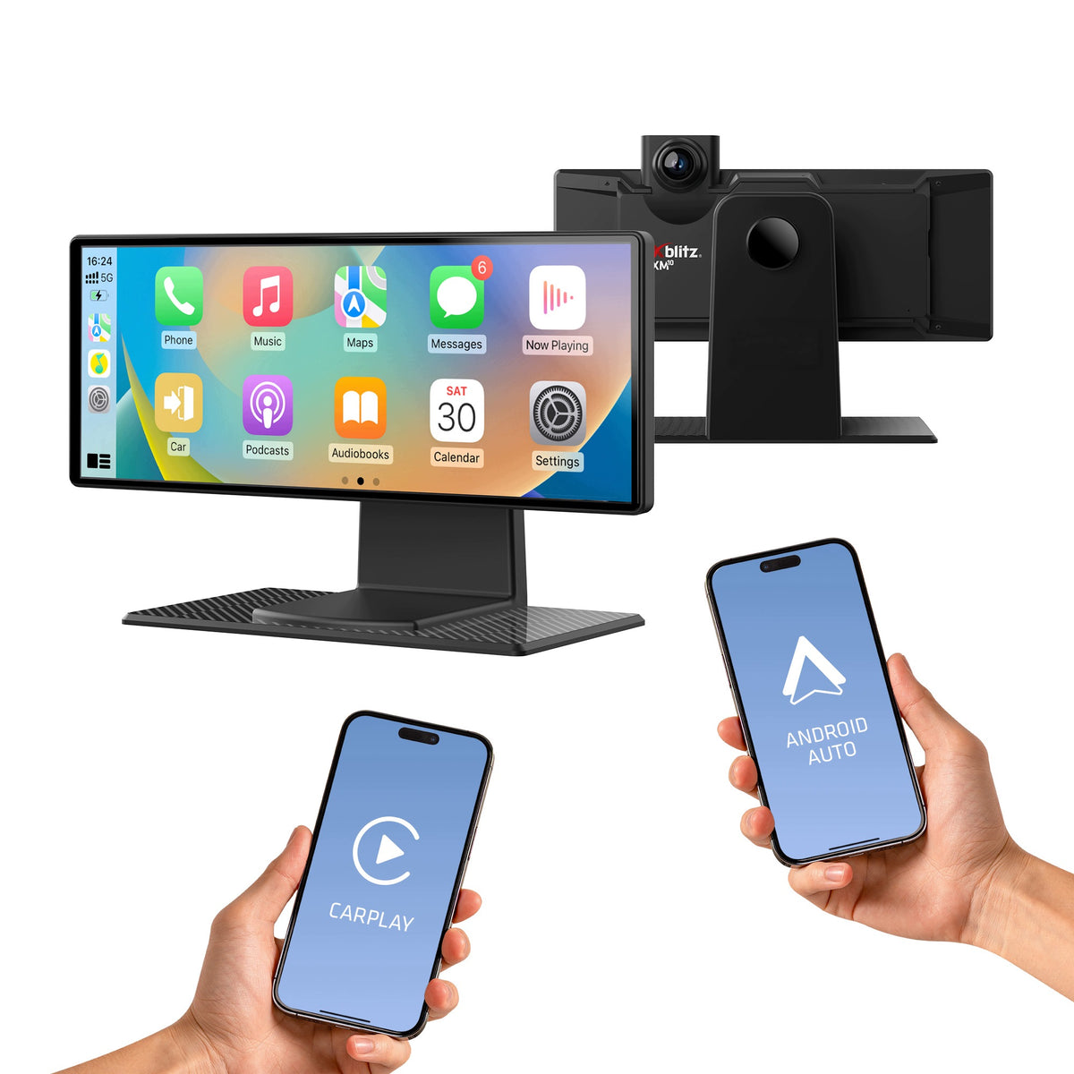 PREMIUM 4K MEDIA STATION MONITOR RADIO ANDROID AUTO CARPLAY DVR WiFi Manufacturer code XBL-CAR-AC009