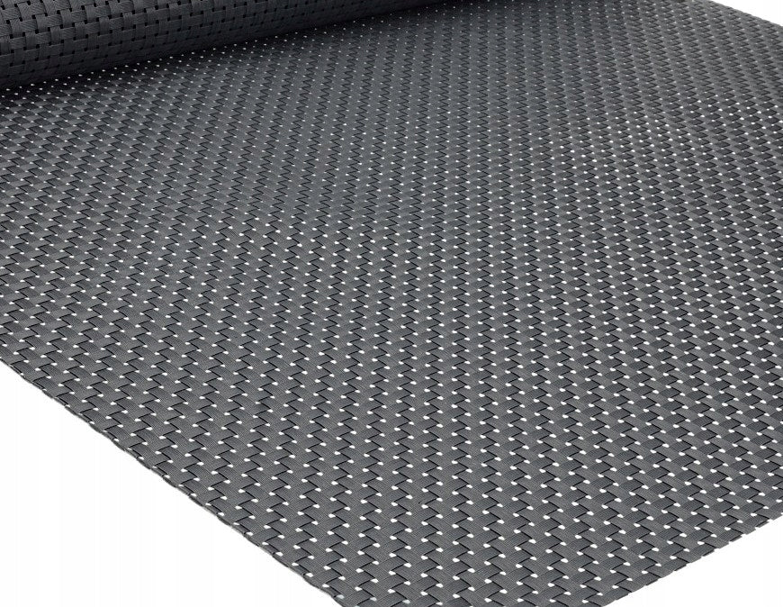 PREMIUM BALCONY COVER 1x5m RATTAN BALCONY TERRACE MAT ANTHRACITE UV+ Main material PVC