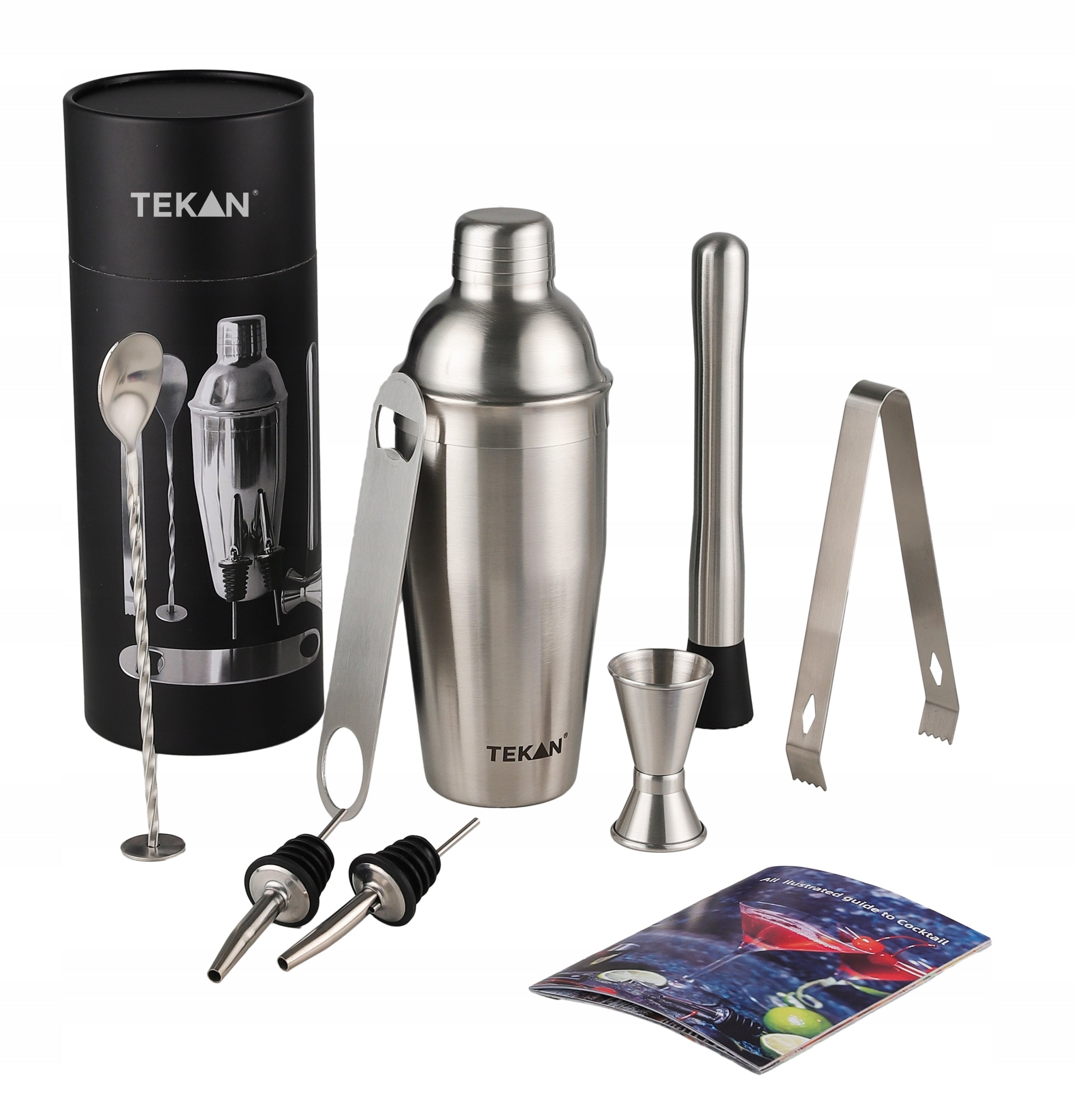 PREMIUM COCKTAIL SHAKER BARTENDING SET 750ML 10EL FOR GIFT