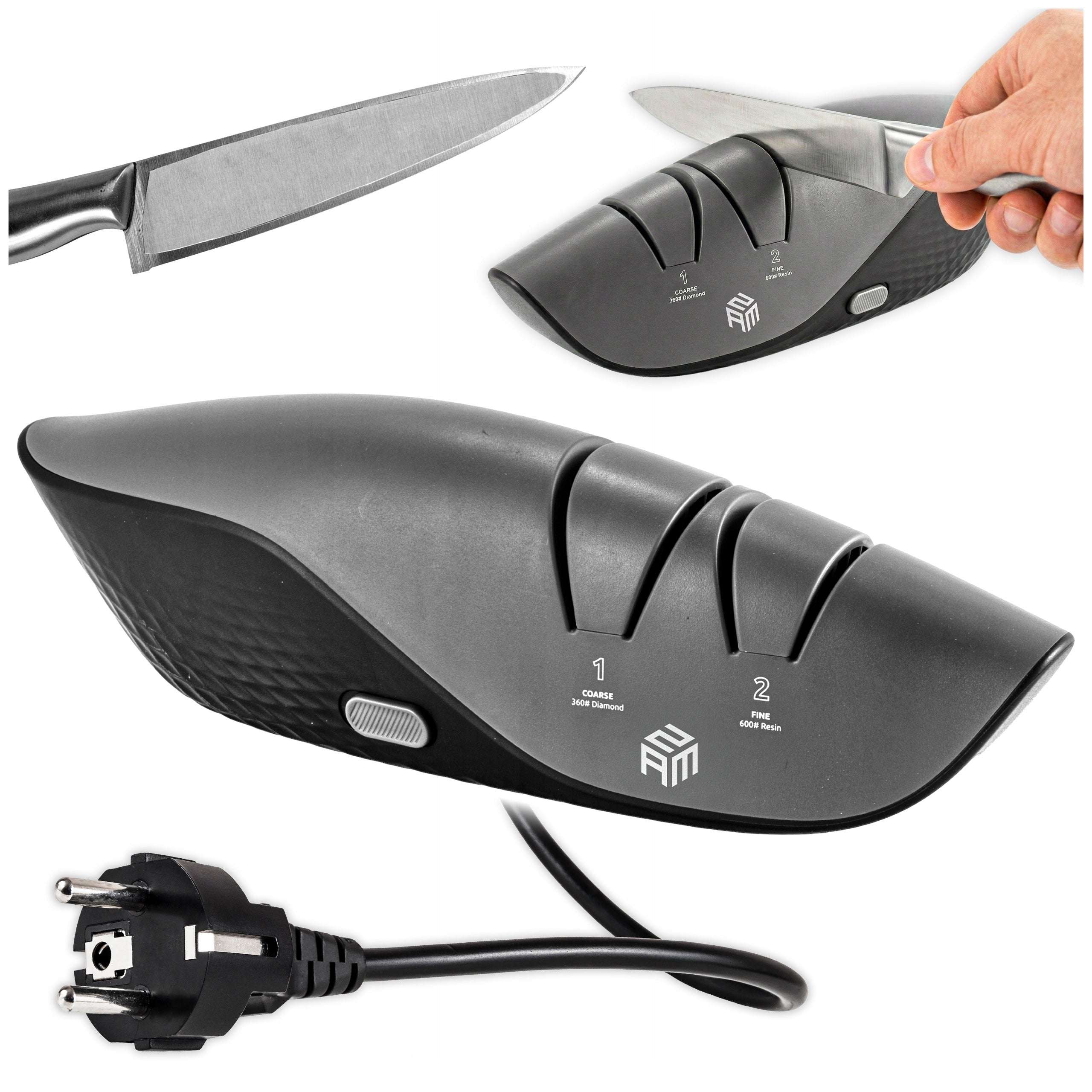 PREMIUM ELECTRIC DIAMOND STEEL CERAMIC KNIFE SHARPENER