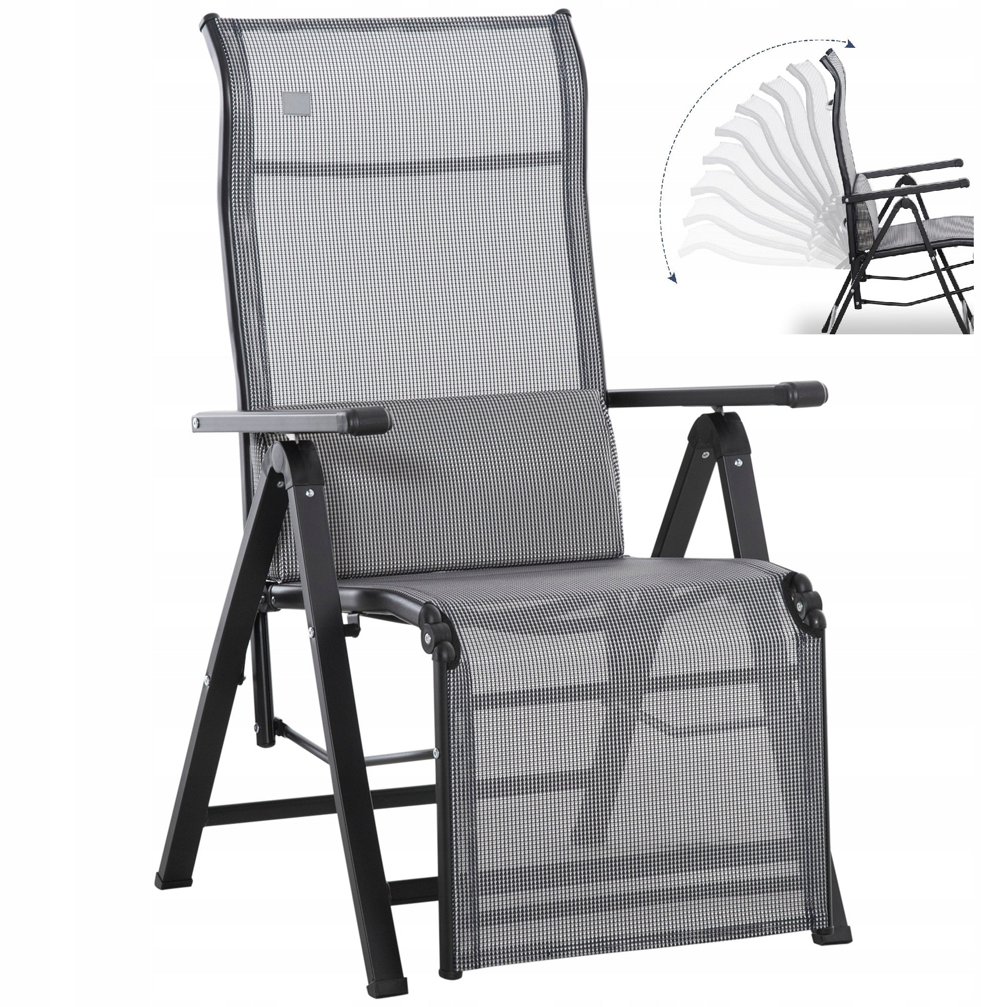 PREMIUM GARDEN CHAIR, SUN LOUNGER, PROFILED TOURIST CHAIR WITH PILLOW