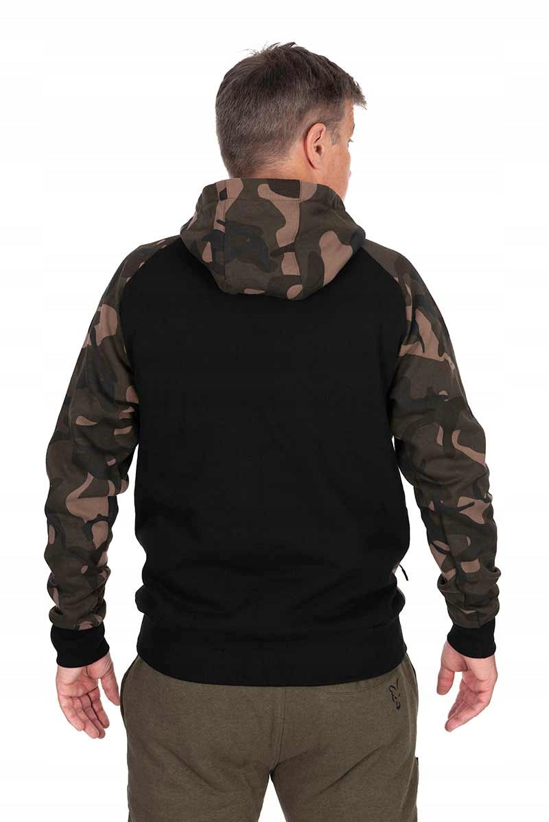 PREMIUM SWEATSHIRT 310 HOODIE BLACK/CAMO size XL FOX Size XL