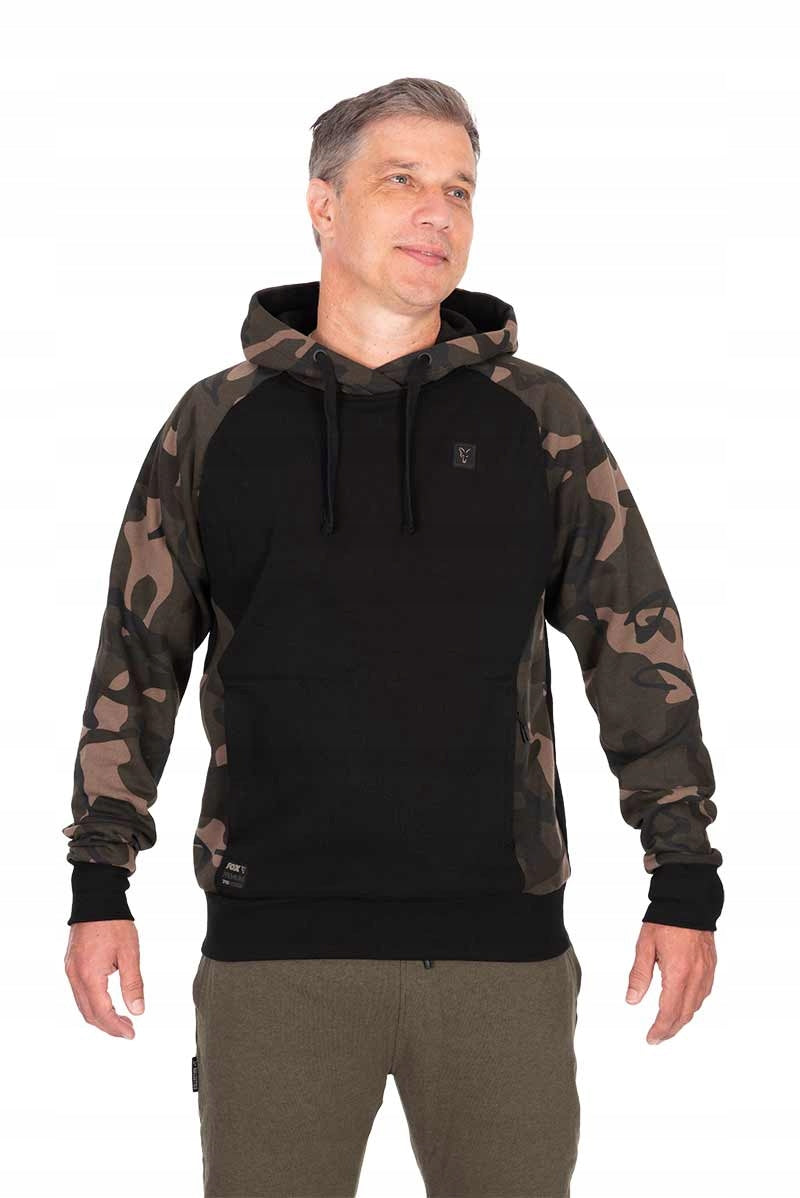 PREMIUM SWEATSHIRT 310 HOODIE BLACK/CAMO size XL FOX