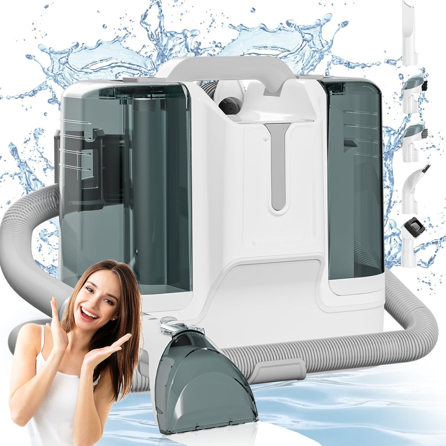 PREMIUM WATER WASHING VACUUM CLEANER effective against stains and dirt 450W 11KPA