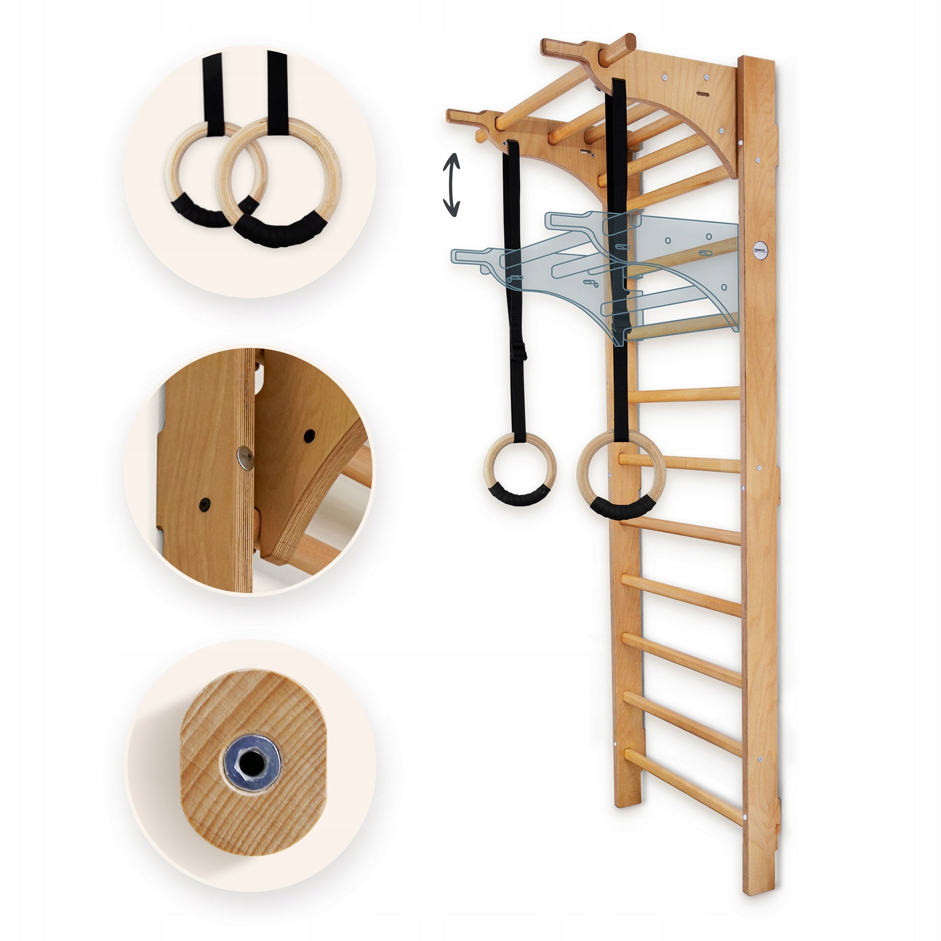 PREMIUM gymnastic ladder for exercise children adults BALANCE START wood
