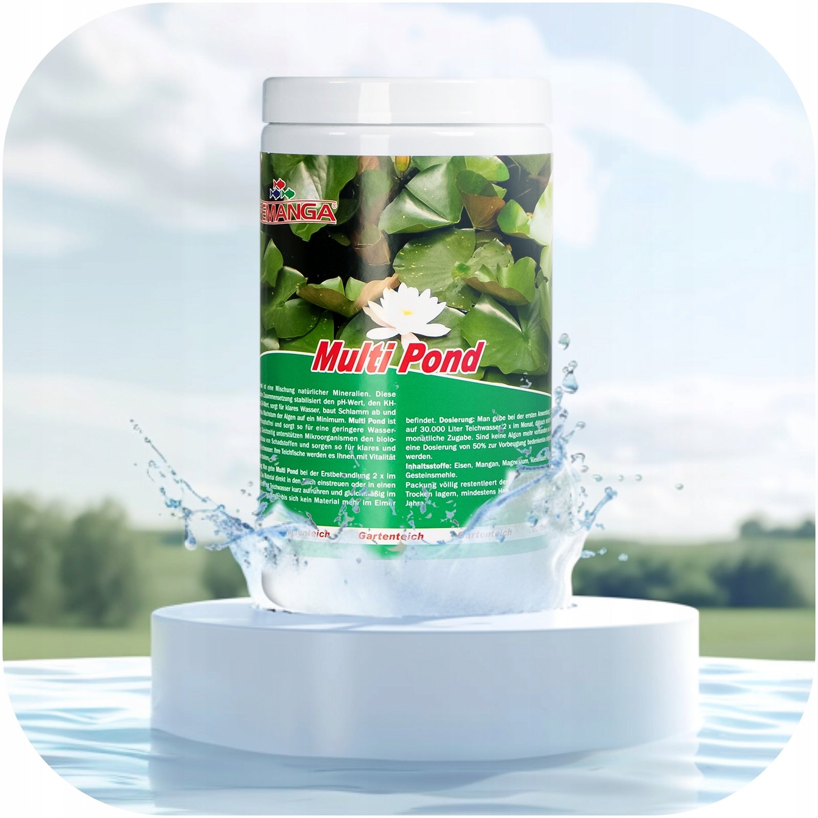 PREPARATION FOR POND WATER POND ALGAE SILT STABILIZES PH KH GH CLEAN WATER Brand Femanga