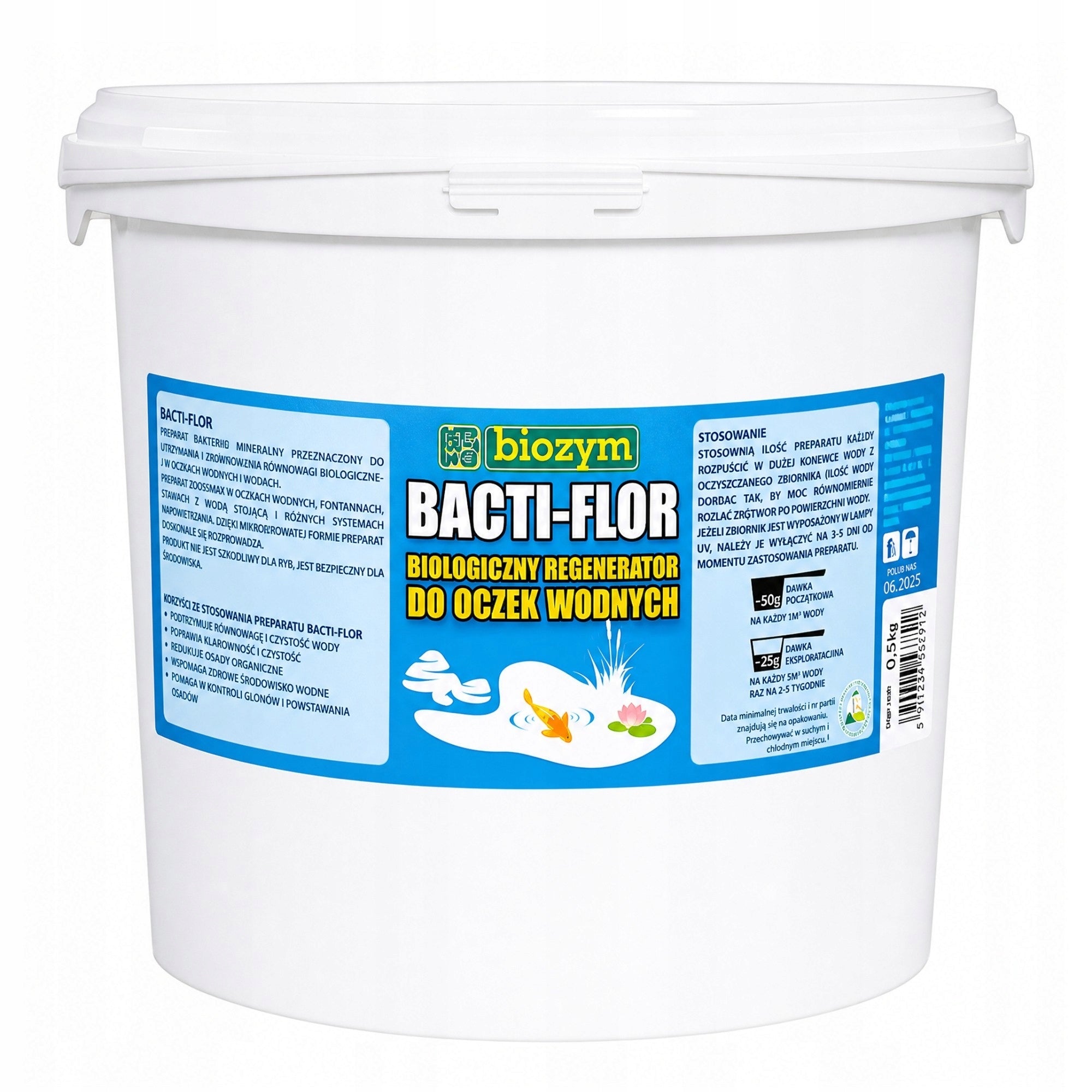 PREPARATION FOR PONDS FOR ALGAE FILTER BACTERIA BACTI-FLOR 5KG Packaging status original