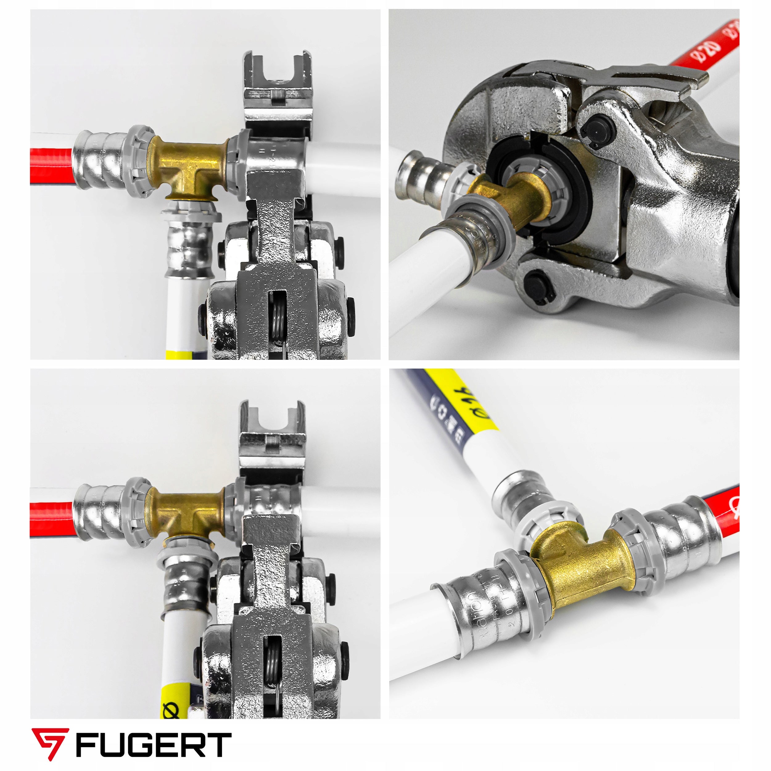 PRESS CRIMPING MACHINE FOR PEX PIPES HYDRAULIC DIES V/U/TH 15-32MM + SUITCASE Packaging status original