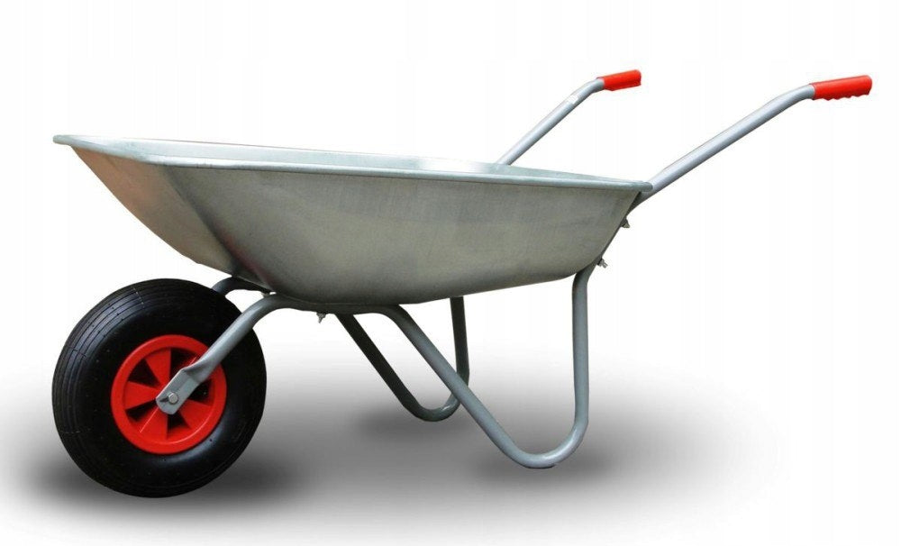 PRESSED WHEELBARROW 80L 90KG ALTRAD T-069 PRESSED GALVANIZED WHEEL 350MM Brand Gardenbruk