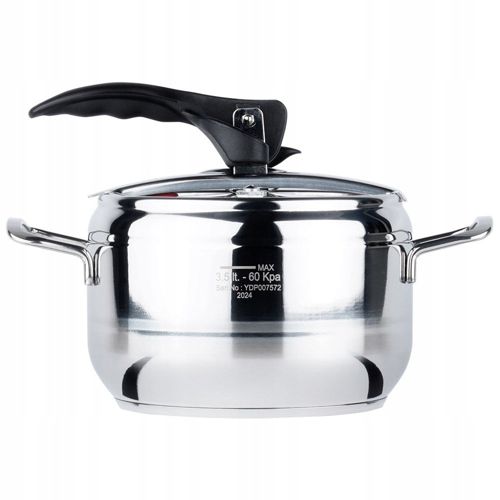 PRESSURE COOKER 3,5L 20X20X13,5CM STAINLESS STEEL PRESSURE KITCHEN Capacity 3.5 l