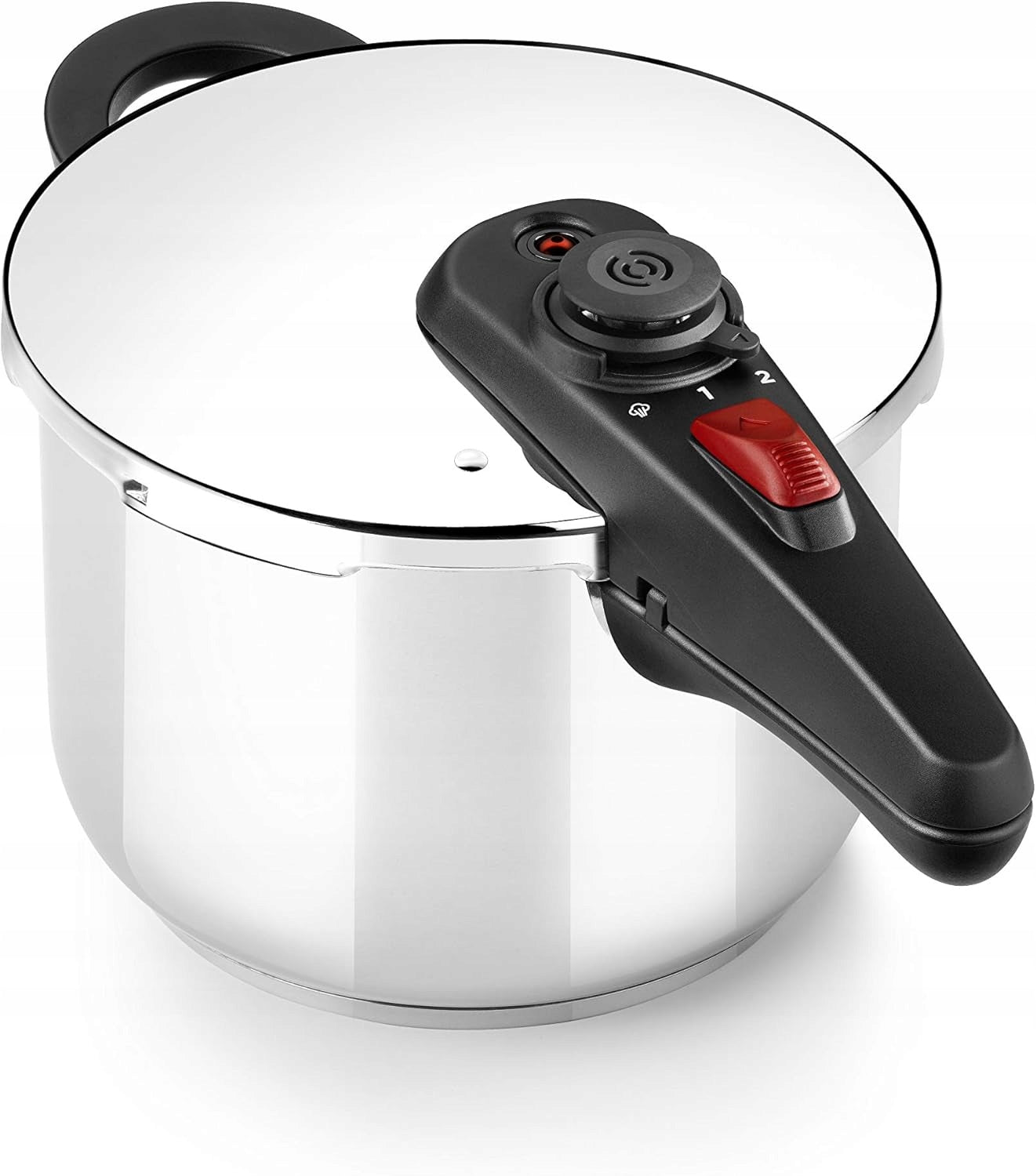 PRESSURE COOKER 6 L 18/10 STAINLESS STEEL FOR INDUCTION 2 COOKING LEVELS