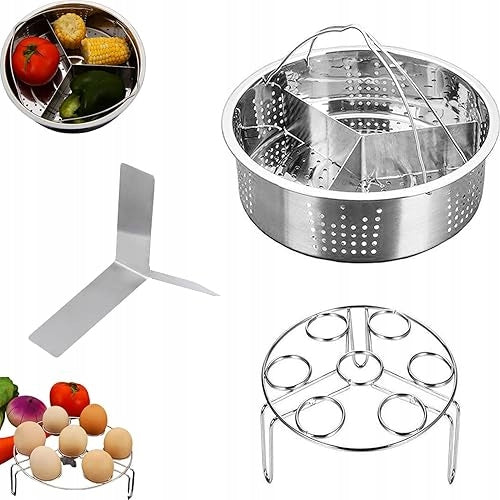 PRESSURE COOKER EVAPORATOR SET OF 3 STAINLESS STEEL ACCESSORIES