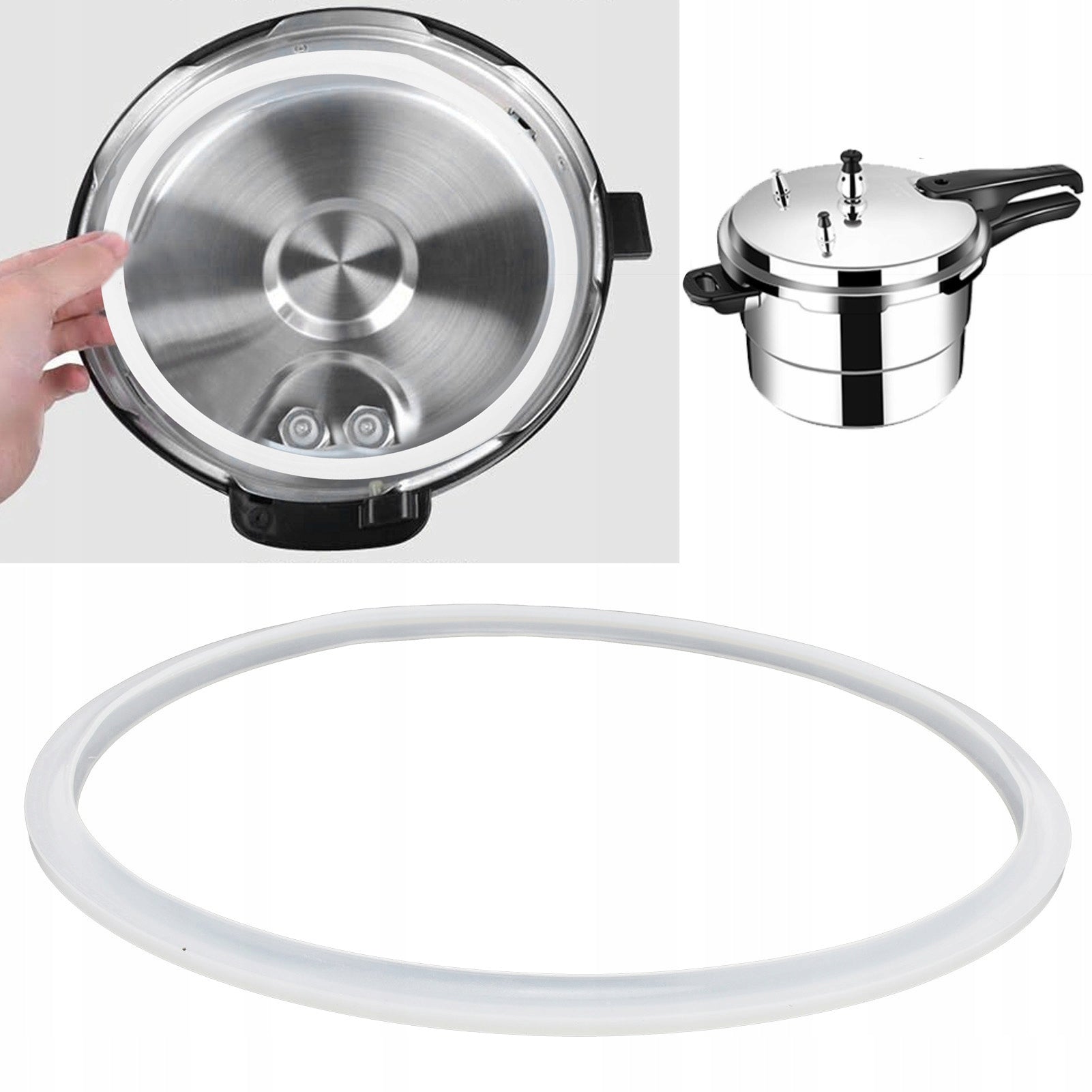 PRESSURE COOKER GASKET SILICONE 24CM BY 20CM INNER DIAMETER OF PRESSURE COOKER Packaging status original