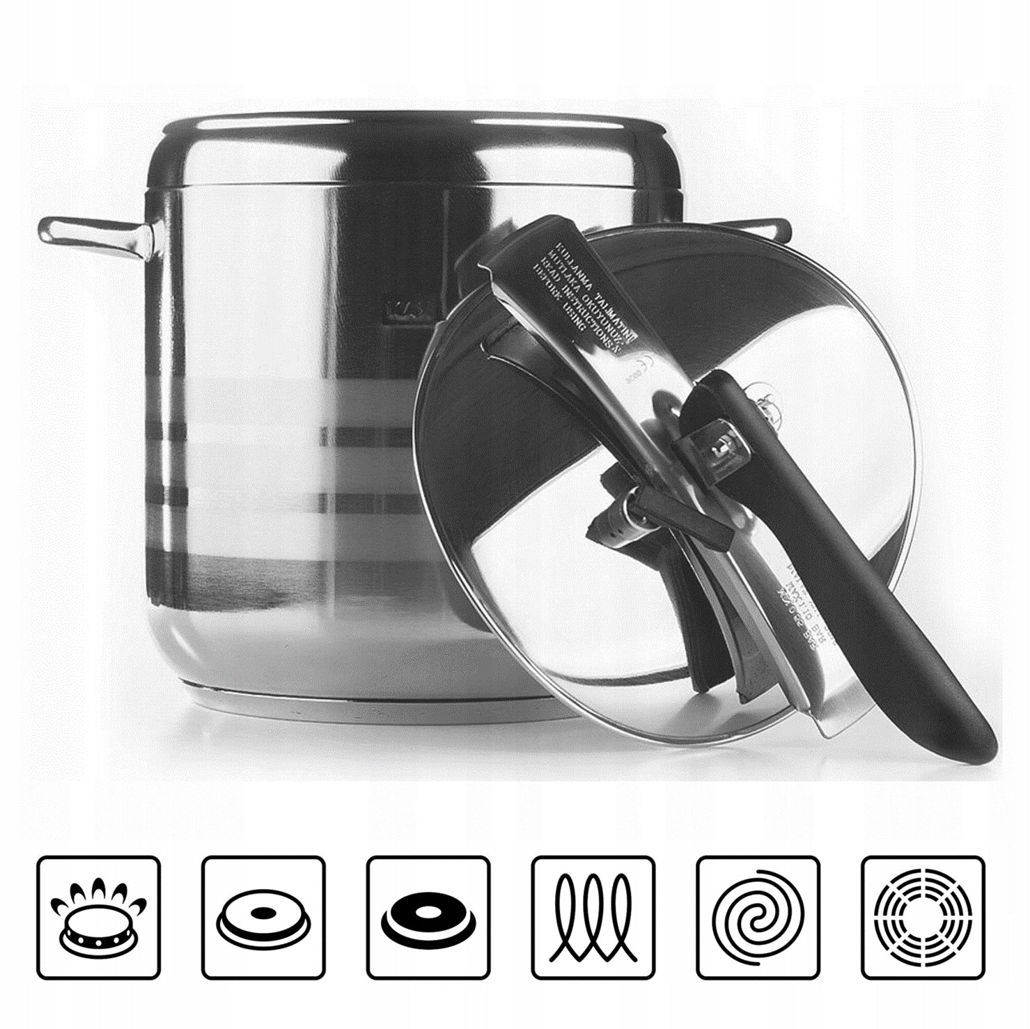 PRESSURE COOKER POT STEEL GAS INDUCTION 12LT EAN (GTIN) 8682744814222