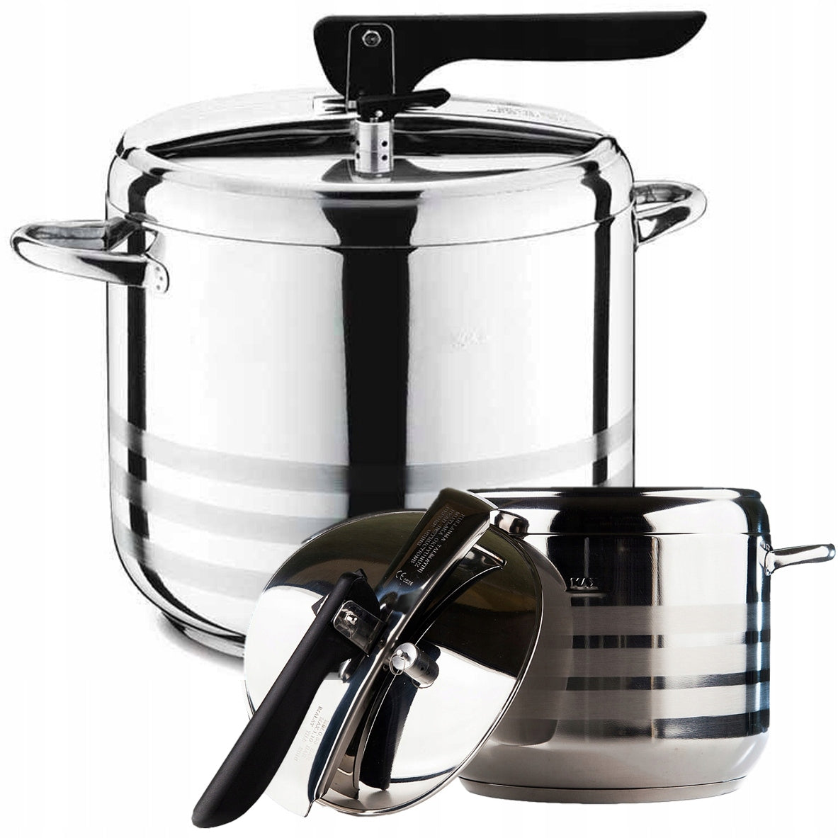 PRESSURE COOKER POT STEEL GAS INDUCTION 12LT