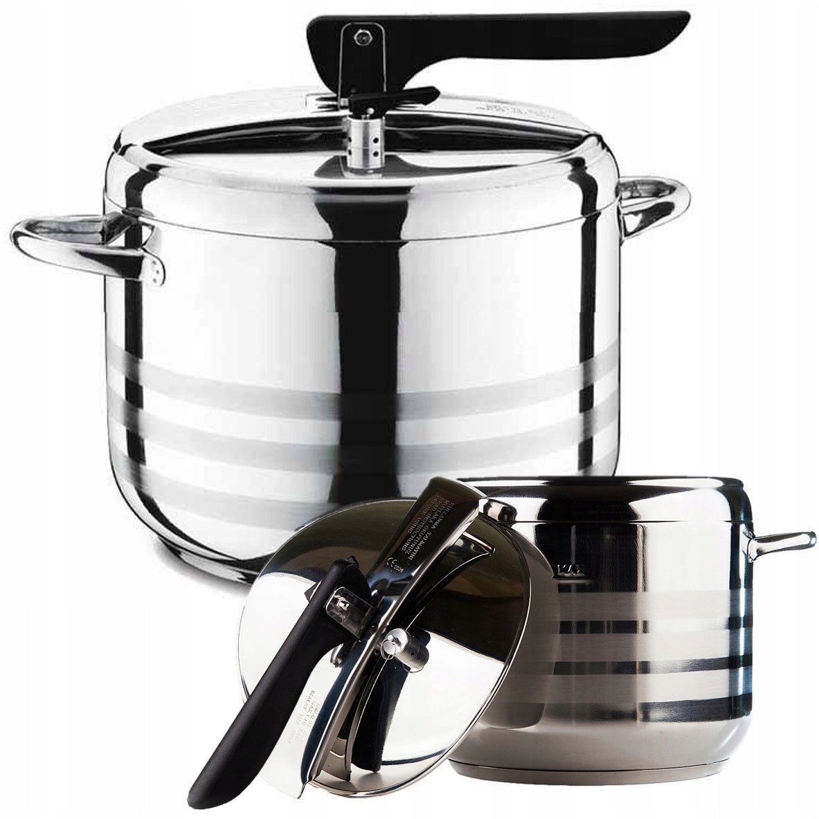 PRESSURE COOKER POT STEEL GAS INDUCTION 7LT