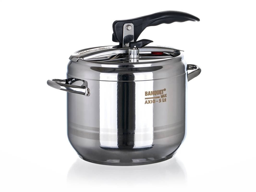 PRESSURE COOKER STAINLESS STEEL 5L Axio Banquet SILVER 0885