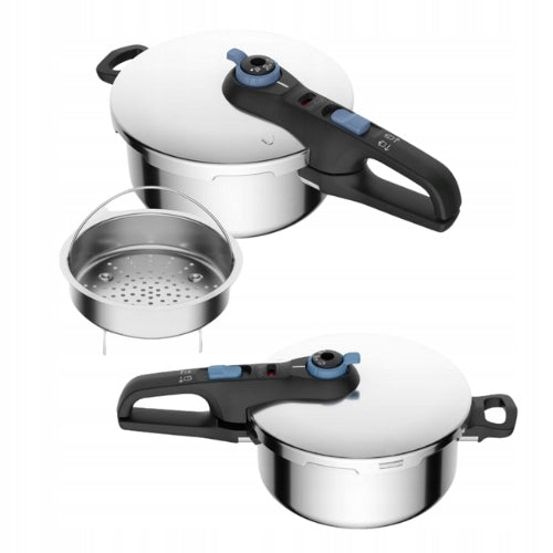 PRESSURE COOKER STAINLESS STEEL PRESSURE POT SOLID ROOMY 4L XXL