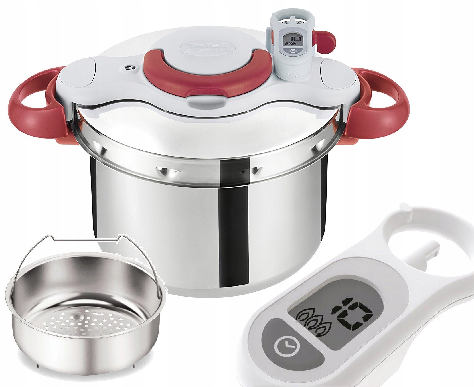 PRESSURE COOKER TEFAL CLIPSO CLOCK BASKET P46207 6L INDUCTION
